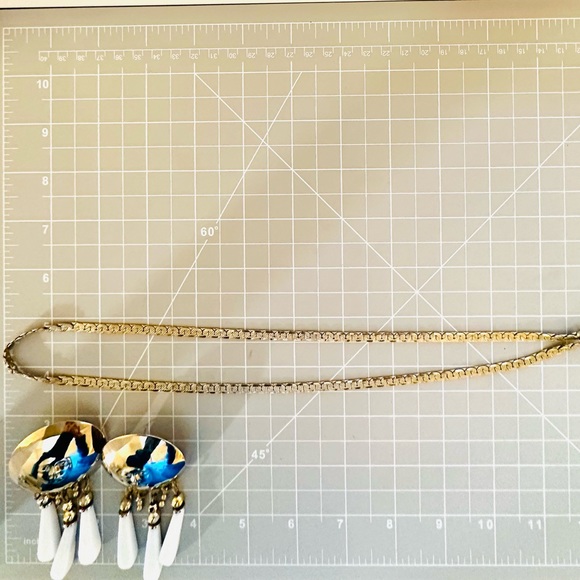 Vintage Modernist Statement Earrings & MCM Necklace - Picture 14 of 16